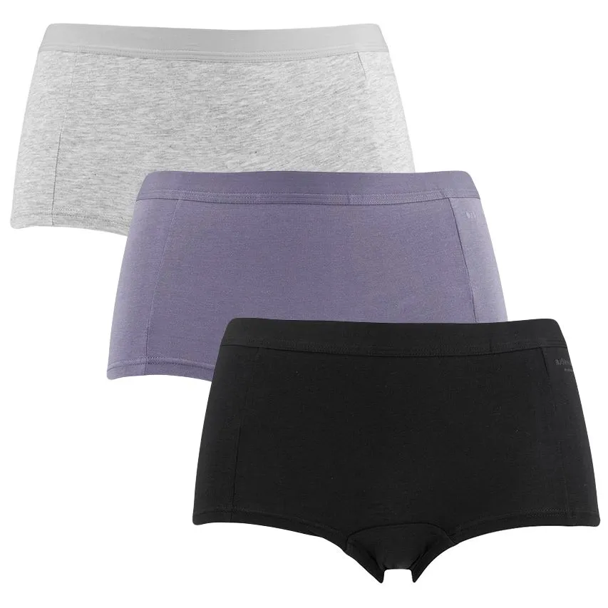 BJöRN BORG DAMES SOFT COTTON STRETCH 3PACK MINI BOXERSHORTS BASIC MULTI III  