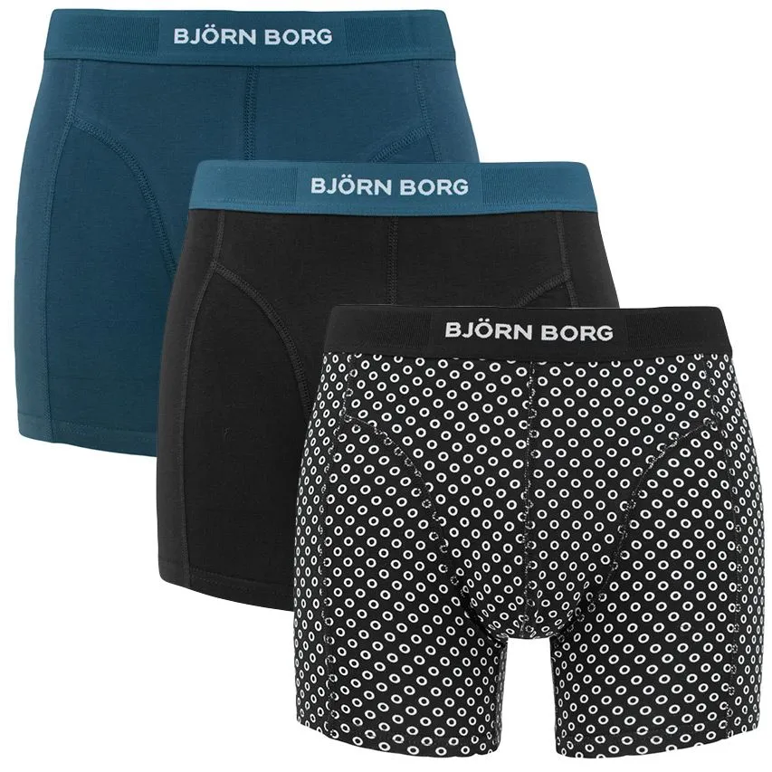 BJöRN BORG PREMIUM COTTON STRETCH 3PACK BOXERS BASIC DOTS MULTI  
