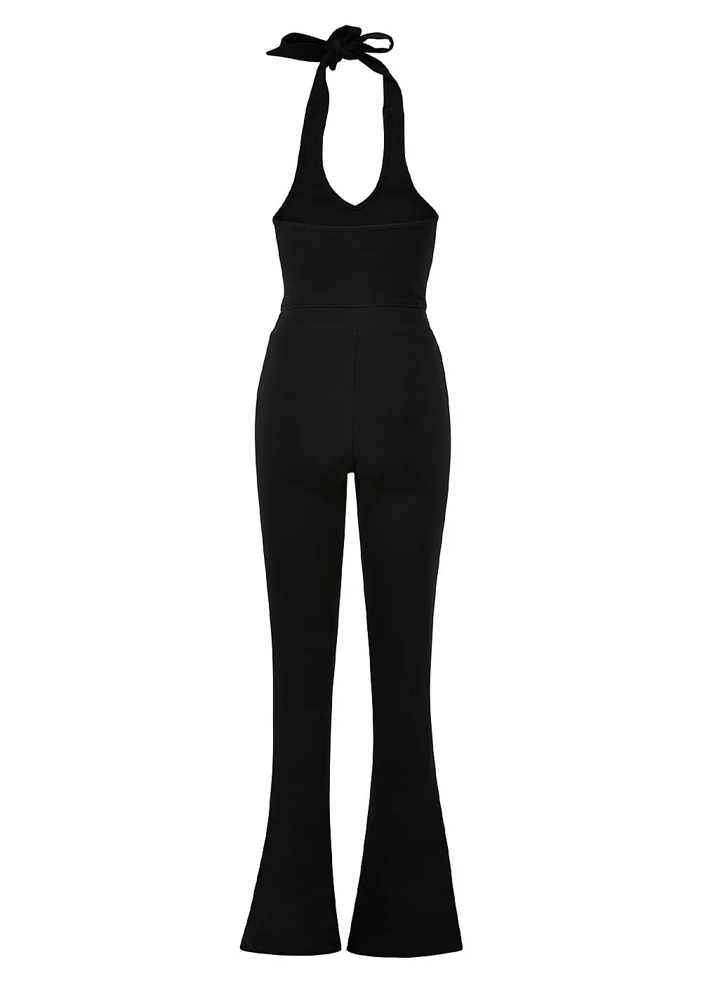 Urban Classics Dames Neckholder Jumpsuit zwart