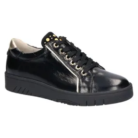 Waldlaufer 754006 H-Yuni Sneaker zwart lak