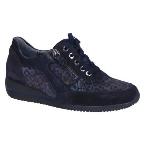 Waldlaufer 980008 Himona Veterschoen sleehak blauw kombi
